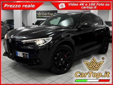 Alfa Romeo Stelvio 2.2 TD 210 CV B-TECH SEDILI VELOCE SPORTIVI AT8 Q4 RETROCAMERA PINZE ROSSO PADDLE UNICO PROPRIETARIO