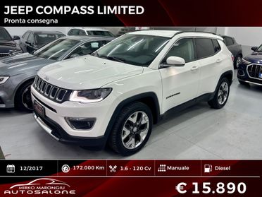 Jeep Compass 1.6 Multijet II 2WD Limited FINANZIABILE