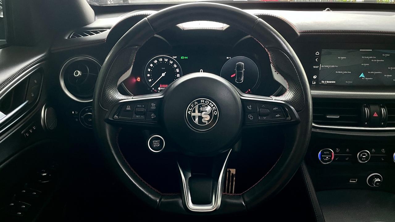 ALFA ROMEO STELVIO 2.2 COMPETIZIONE Q4 TURBODIESEL 210CV - VOLANTE E SEDILI IN PELLE RISCALDABILI, FULL LED