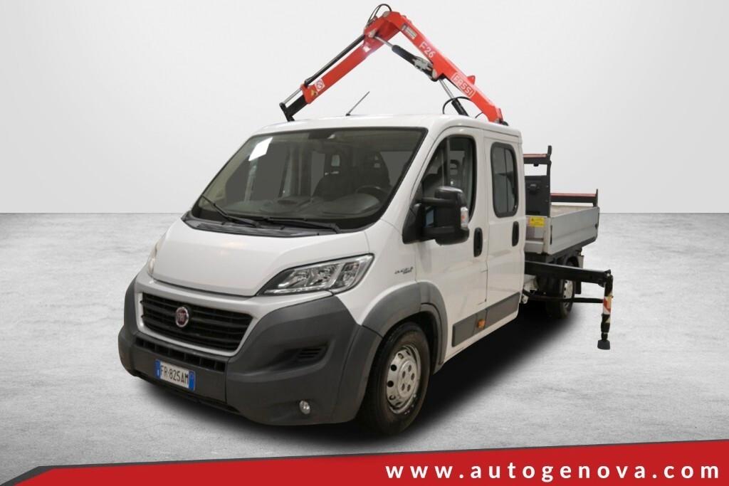 FIAT DUCATO 35 2.3MJT 130CV PLM-DC CABINATO MAXI + GRU 7 POSTI PORTATA 1505KG