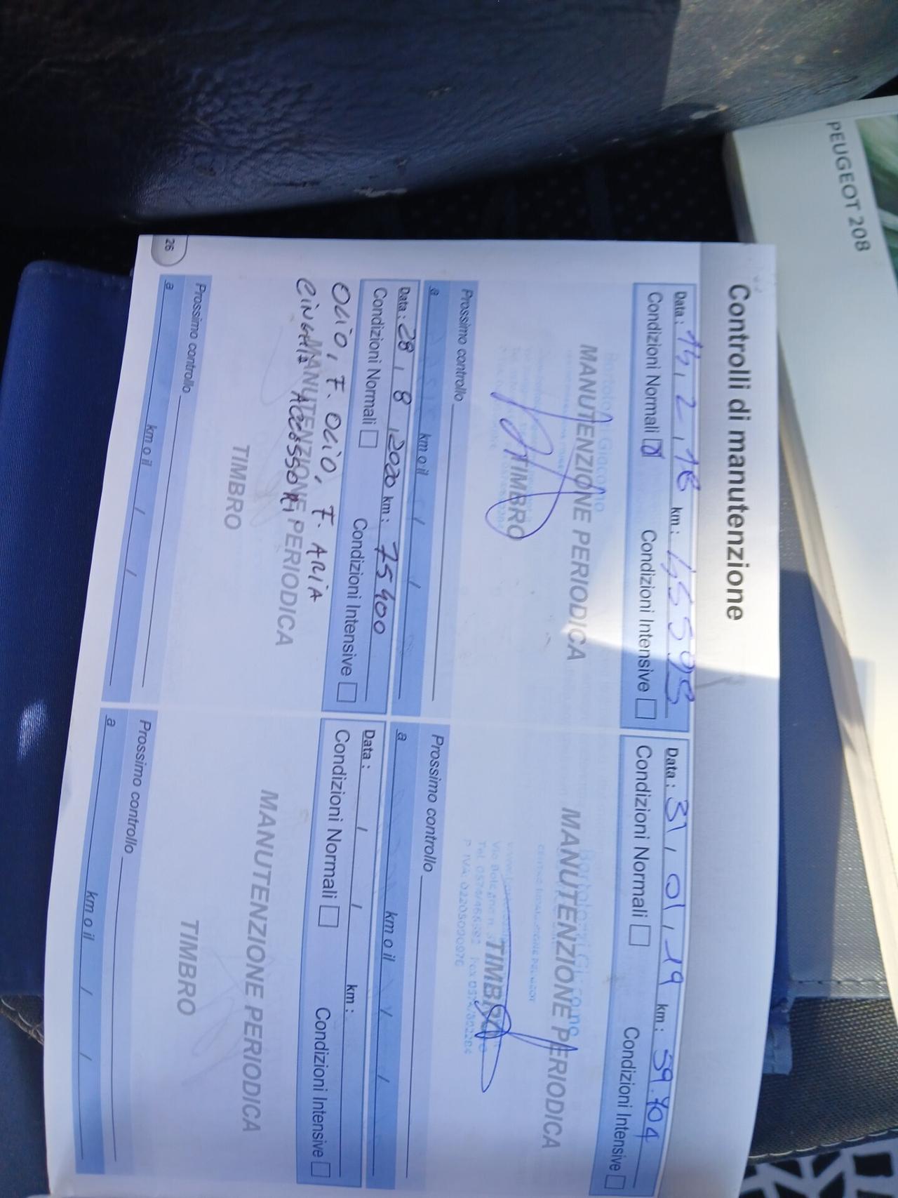 Peugeot 208 anno 2015 X Neopatentati KM CERTIFICAT