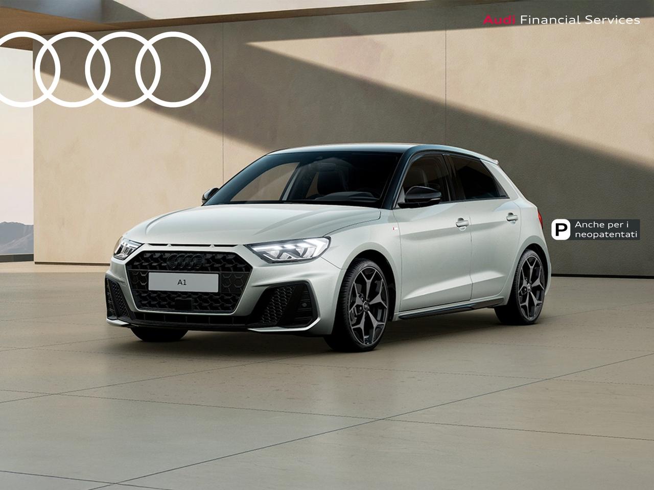 Audi A1 sportback 30 1.0 tfsi identity black 116cv s-tronic
