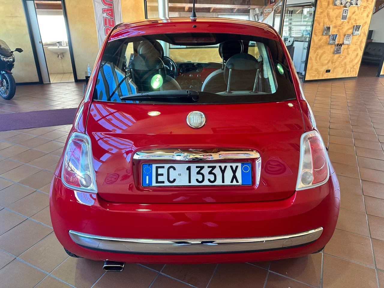 Fiat 500 1.2 Lounge tetto panoramico rossa 93.000km