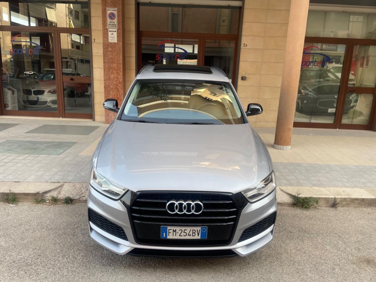 Audi Q3 2.0 TDI 150 CV SLINE COMPETITION TETTO NAVY PELLE XENO BOSE 19'