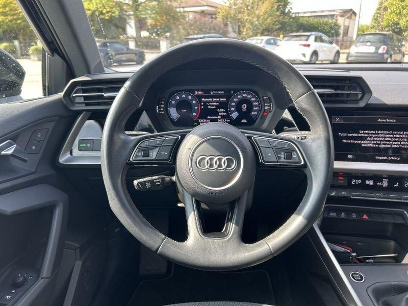 Audi A3 SPB 35 TFSI 150CV Sport Advanced PARI AL NUOVO