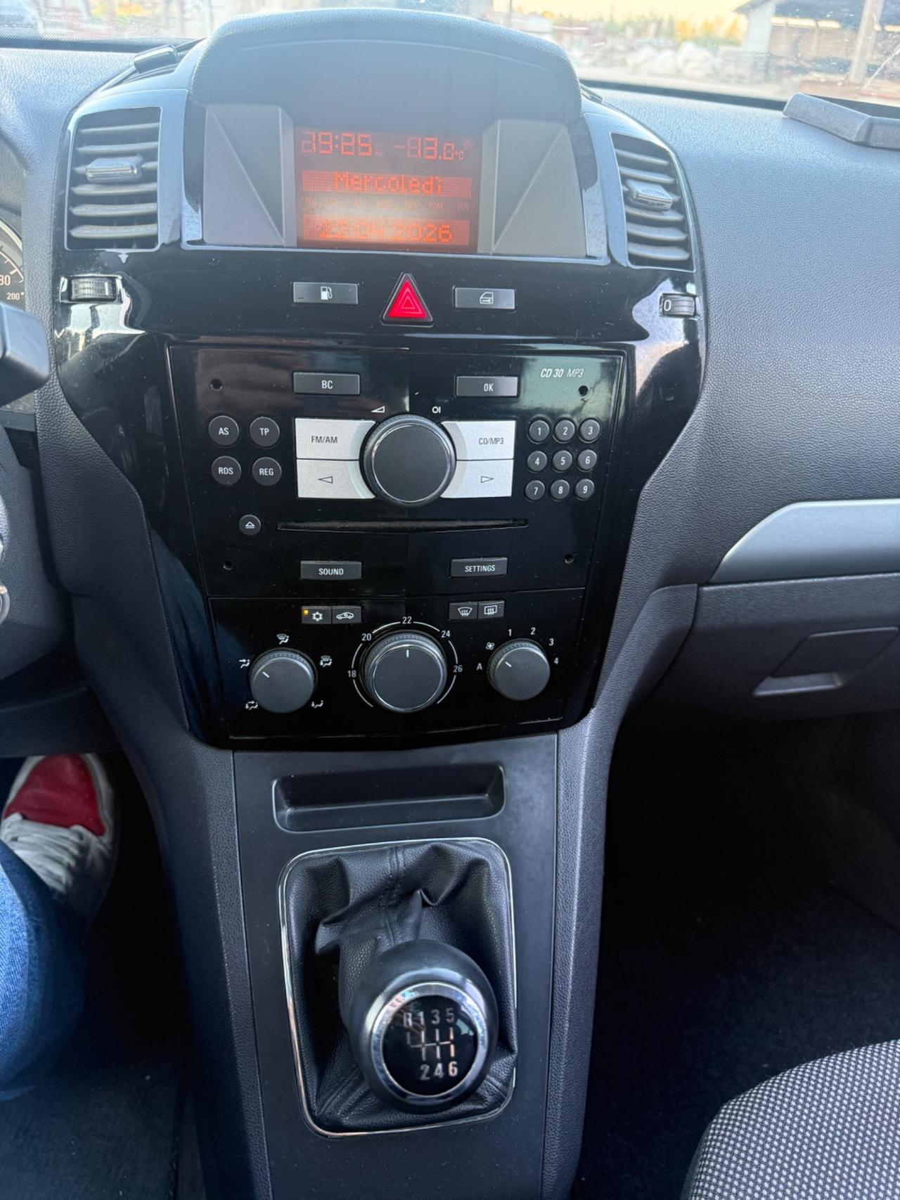 Opel Zafira ECOm 7posti 1.6 turbo benzina metano