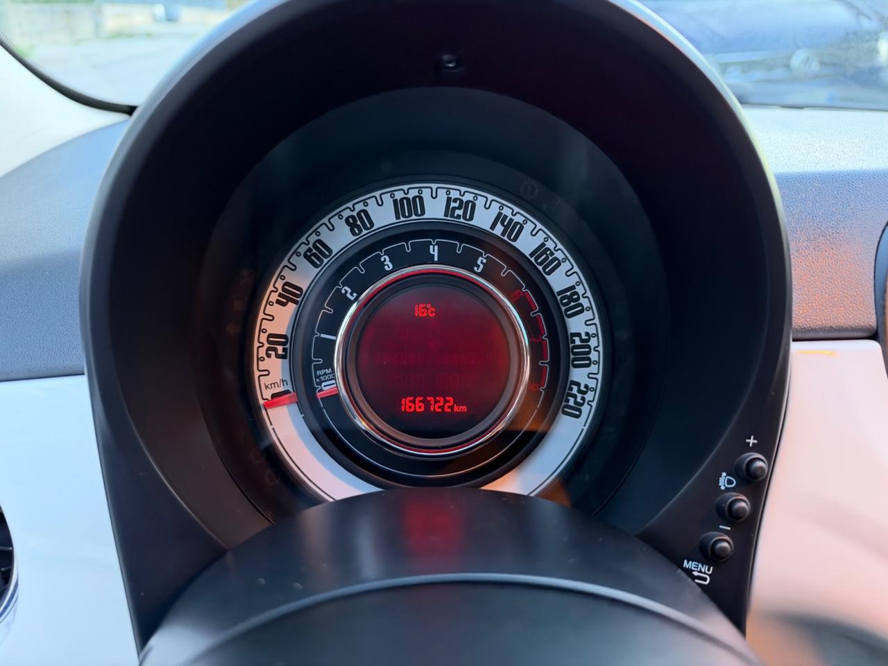 Fiat 500 1.2 benzina 69cv Lounge 2017 tetto panoramico