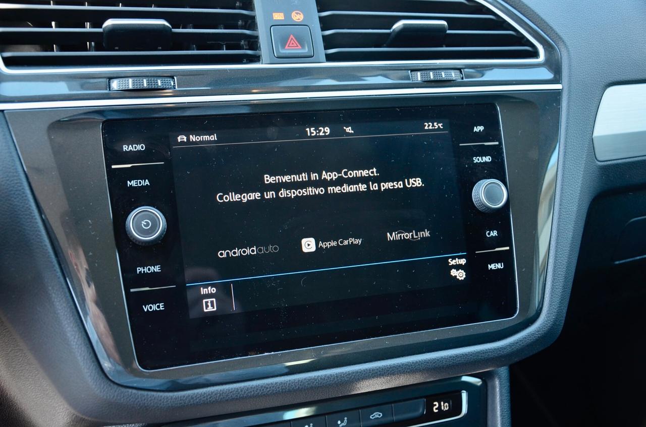 VOLKSWAGEN TIGUAN 2.0 TDI ADVANCED R-LINE 150cv DSG, UFF ITALIANA, EURO 6D, FARI LED, APPLE ANDROID, PERMUTE