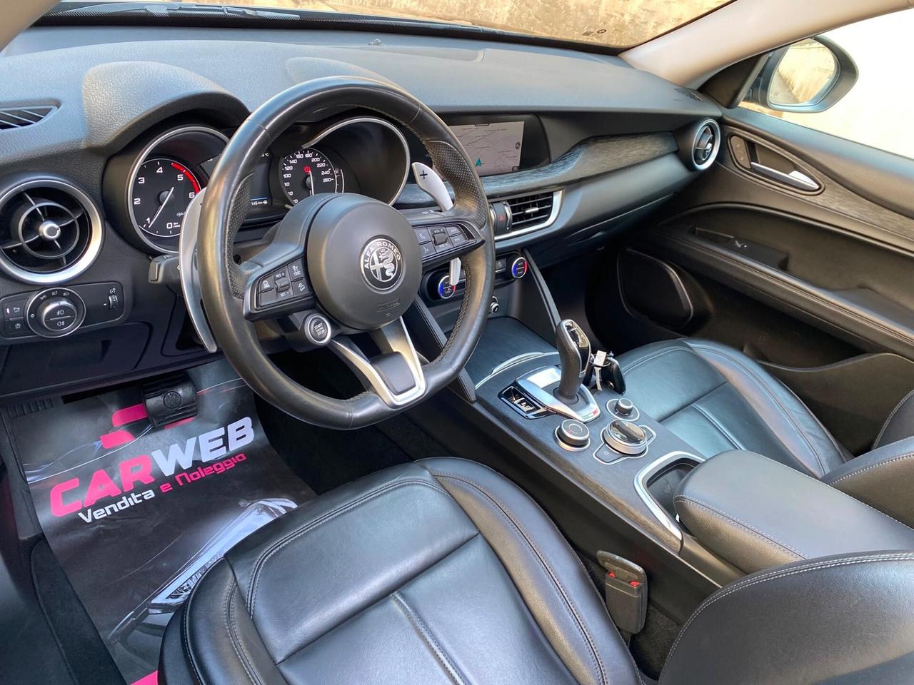 ALFA ROMEO STELVIO 190cv Q4 AT8 TETTO CAM CARPLAY 2021