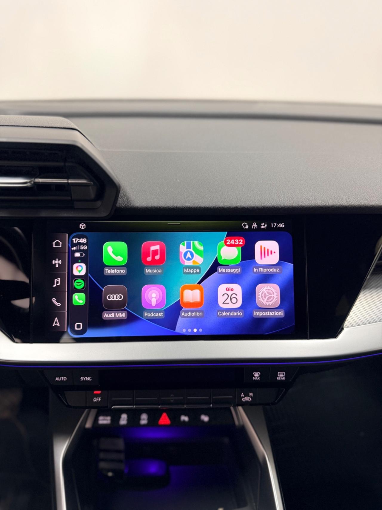 Audi A3 SPB 35 2.0 TDI 150cv S tronic Sline 11/2022 Euro 6D