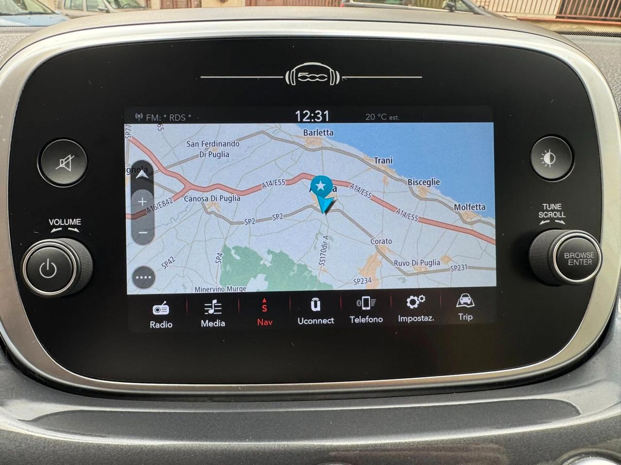 FIAT 500X CROSS 1.3 MJ 95 CV. E6 NAVI+CERCHI KM 86.000 PERFETTA