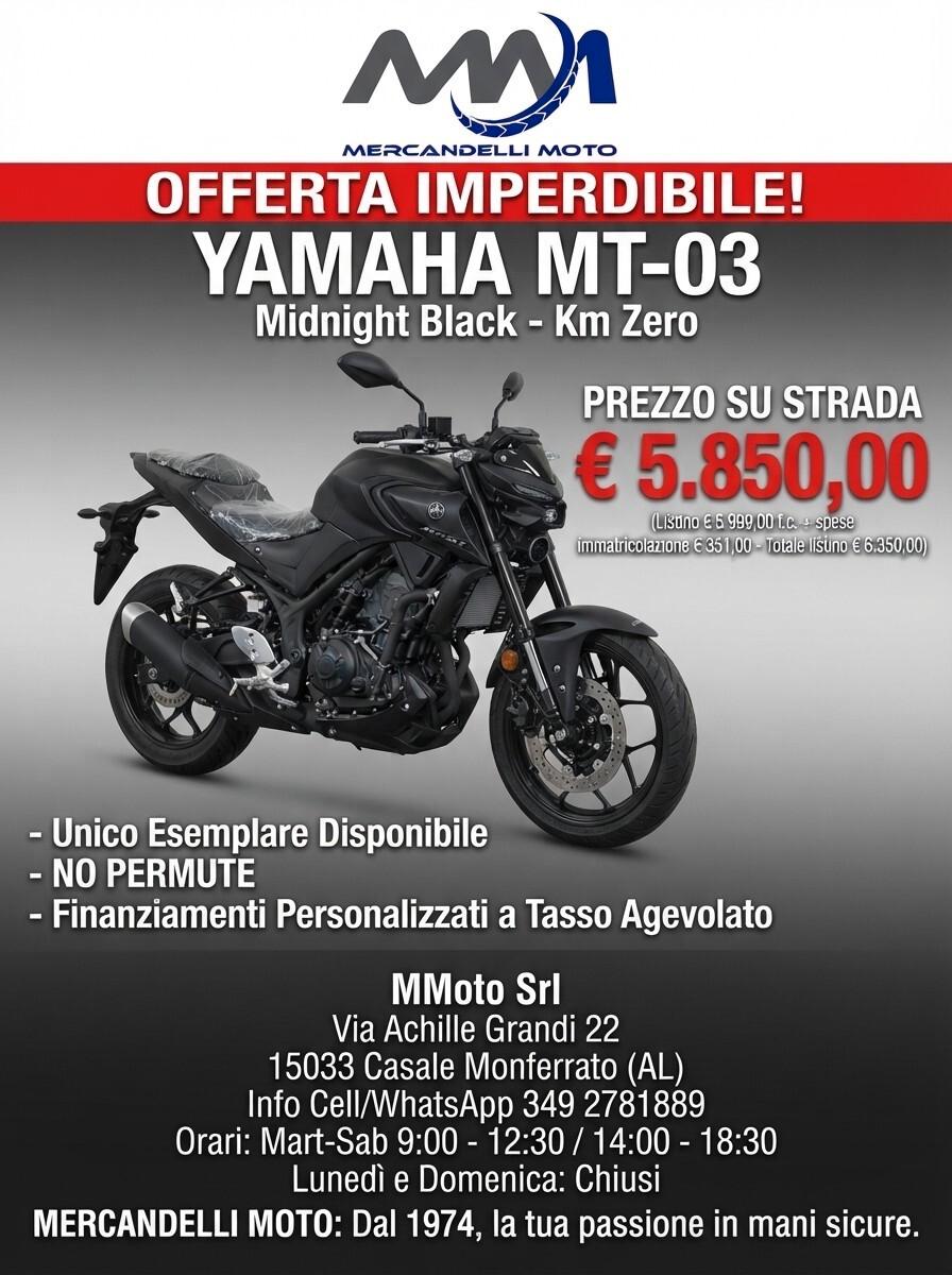 Yamaha MT-03 2025-km zero