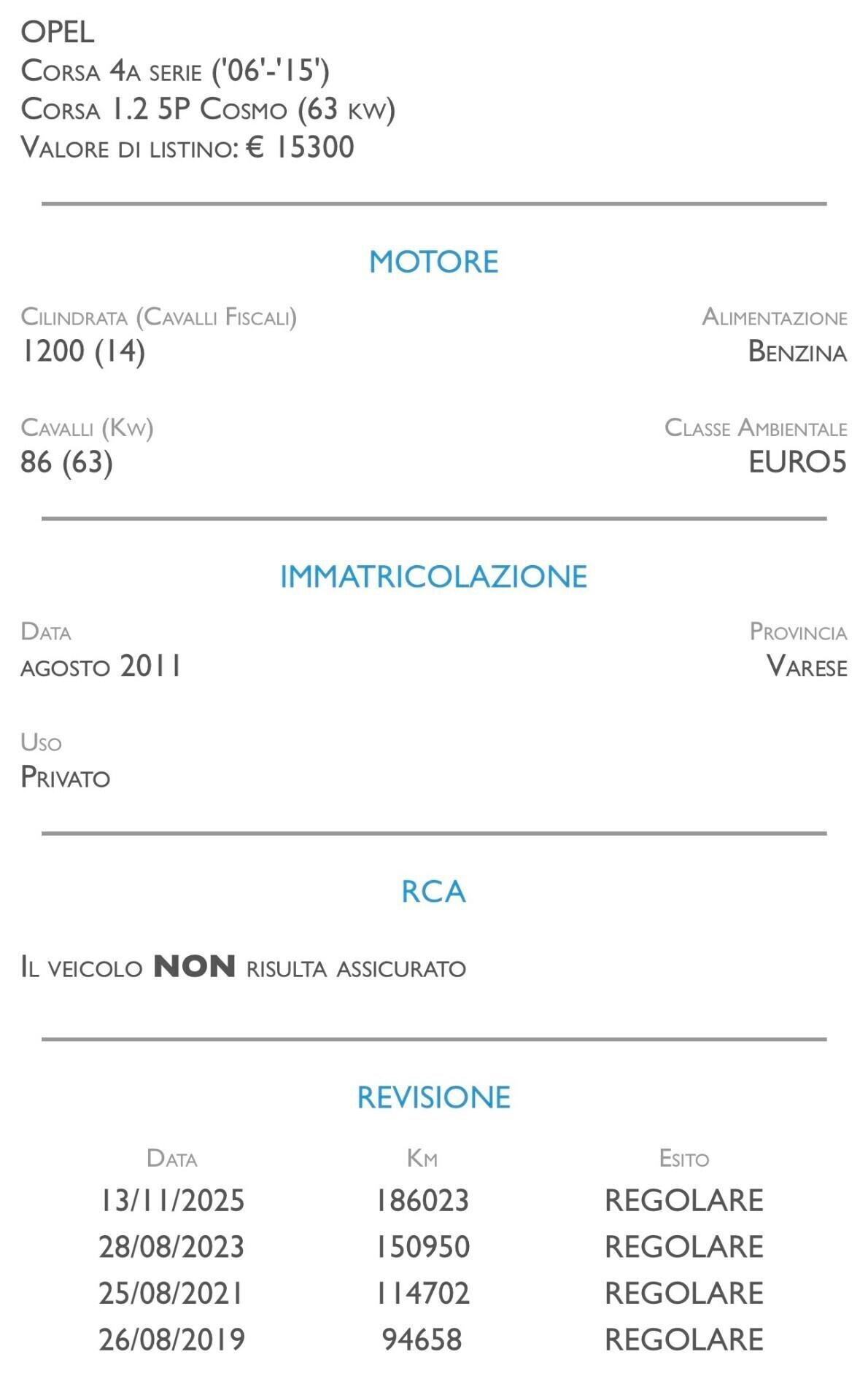 Opel Corsa 1.2 5 porte Cosmo - IDEALE PER NEOPATENTATI
