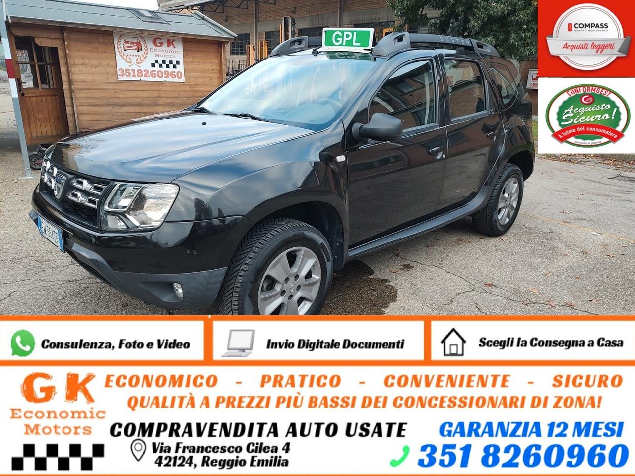 Dacia Duster 1.6 110CV 4x2 GPL Lauréate, GARANZIA L.12 MESI