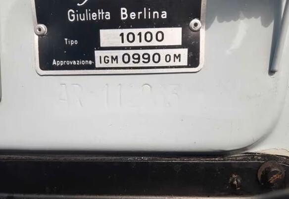 Alfa Romeo Giulietta 1300 berlina 2' serie