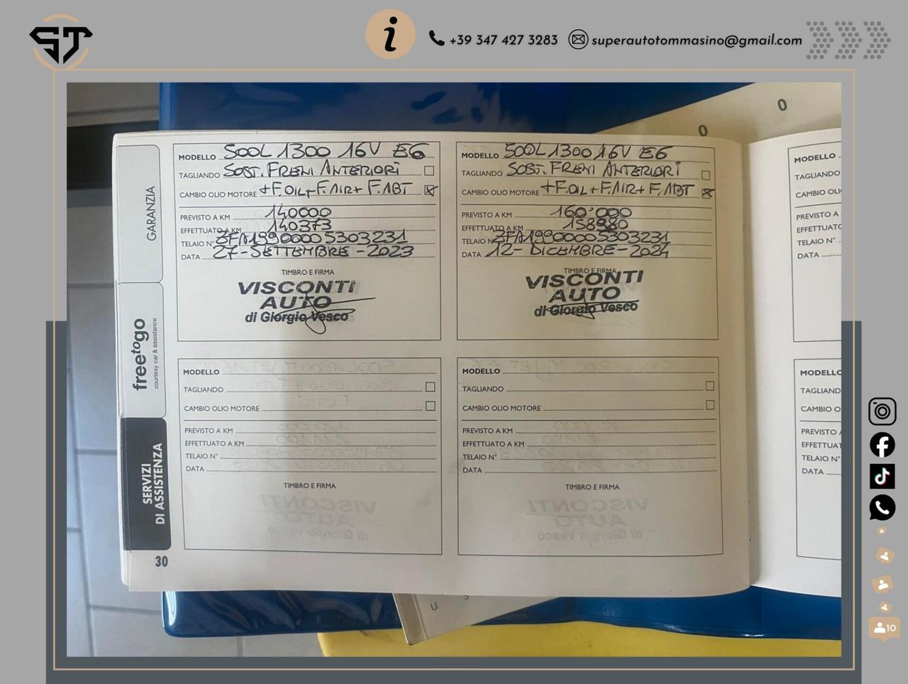 Fiat 500L 1.3 MJ 95 CV Cambio aut Garanzia 12 mesi