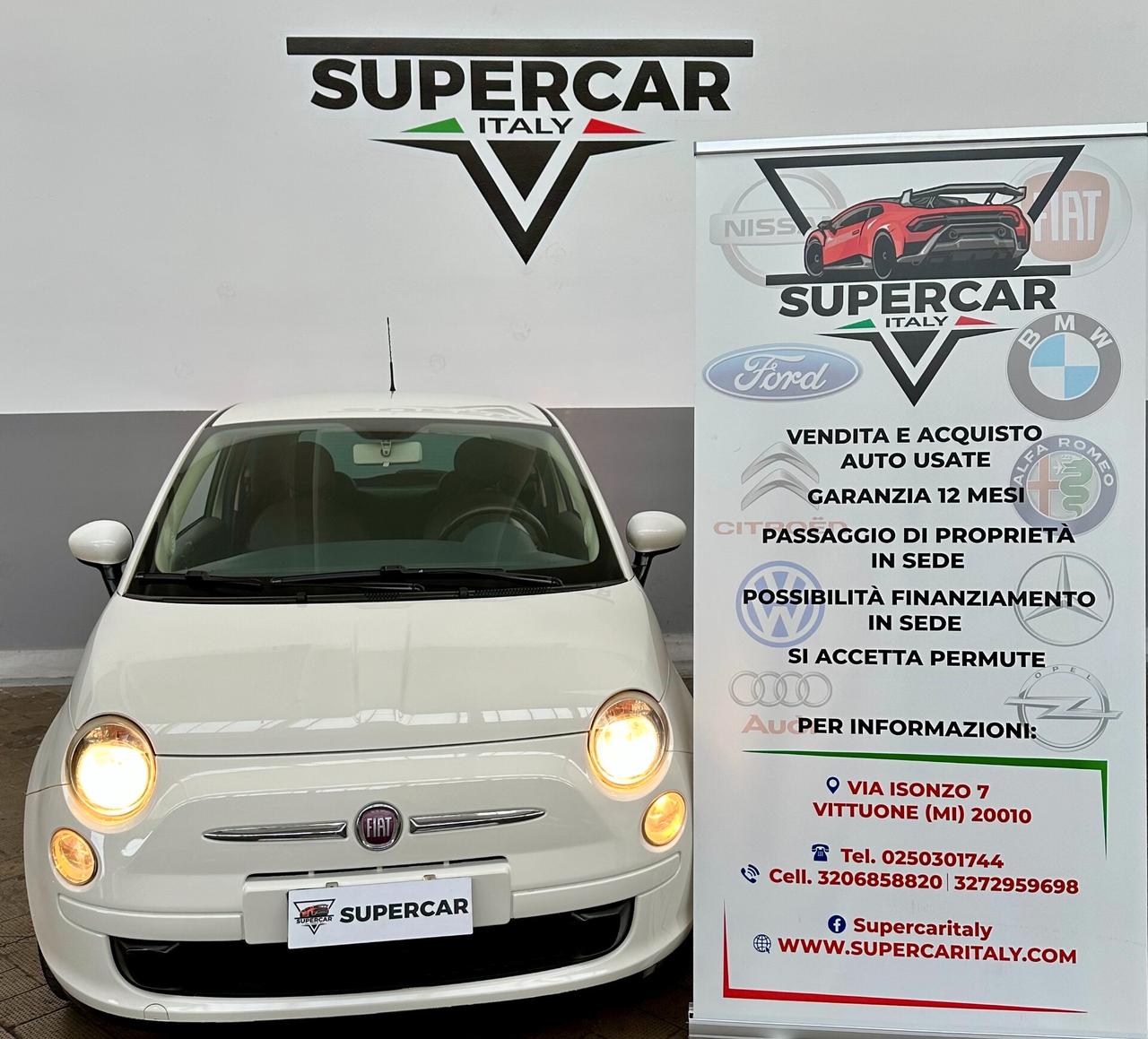 Fiat 500 1.2 benz, Euro 5A, si neopat, garantita.