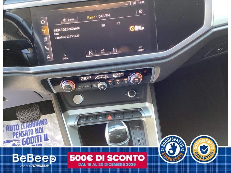 Audi Q3 SPORTBACK 35 1.5 TFSI MHEV S LINE EDITION 150CV