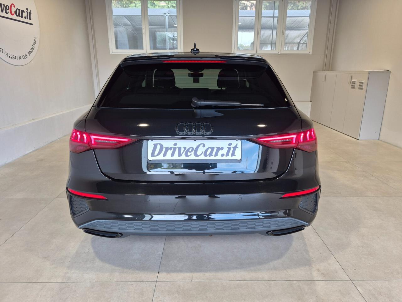 Audi A3 SPB 2.0 TDI S LINE S-TRONIC PELLE LED C.18" BLACK PACK APPLE CAR PLAY/ANDROID AUTO SED. SPORT. RISC. VIRTUAL COCKPIT PLUS