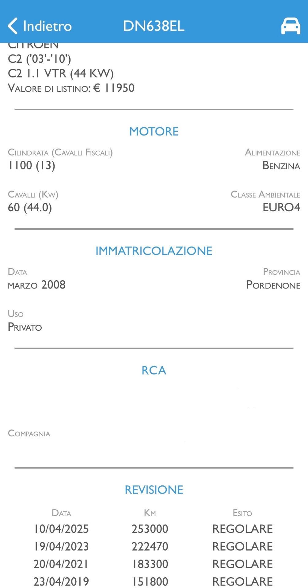 CITROEN C2 1.1 BENZINA - NEOPATENTATI