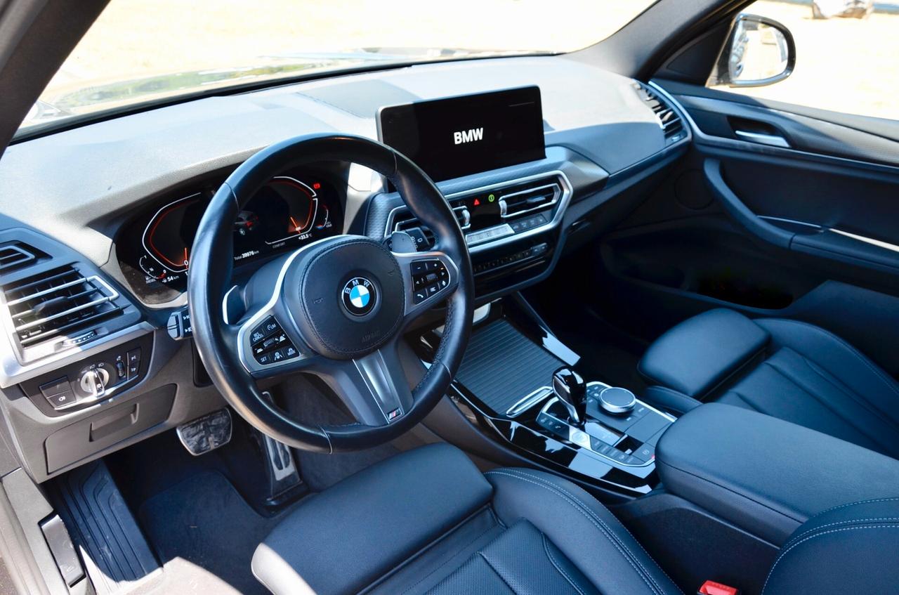 BMW X3 XDRIVE20d MHEV 48V MSPORT 190cv AUTO, UFF ITALIANA, GARANZIA BMW, SERVICE BMW, EURO 6D, FULL LED, RETRO 360°, PERMUTE