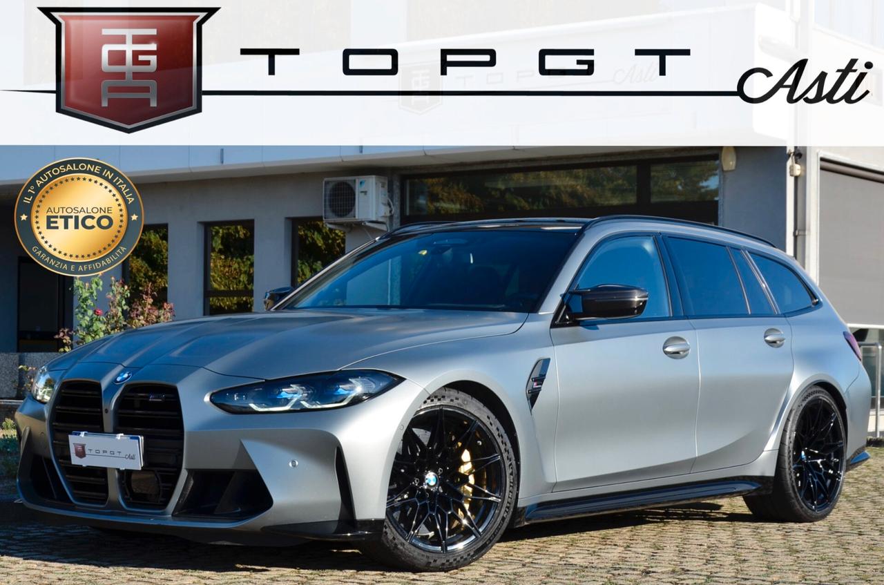 BMW M3 TOURING 3.0 COMPETITION M XDRIVE 510cv AUTO, UNICOPROPRIETARIO, UFF ITALIANA, CARBOCERAMICA, SEDILI A GUSCIO CARBONIO, FARI LASER, HARMAN&KARDON