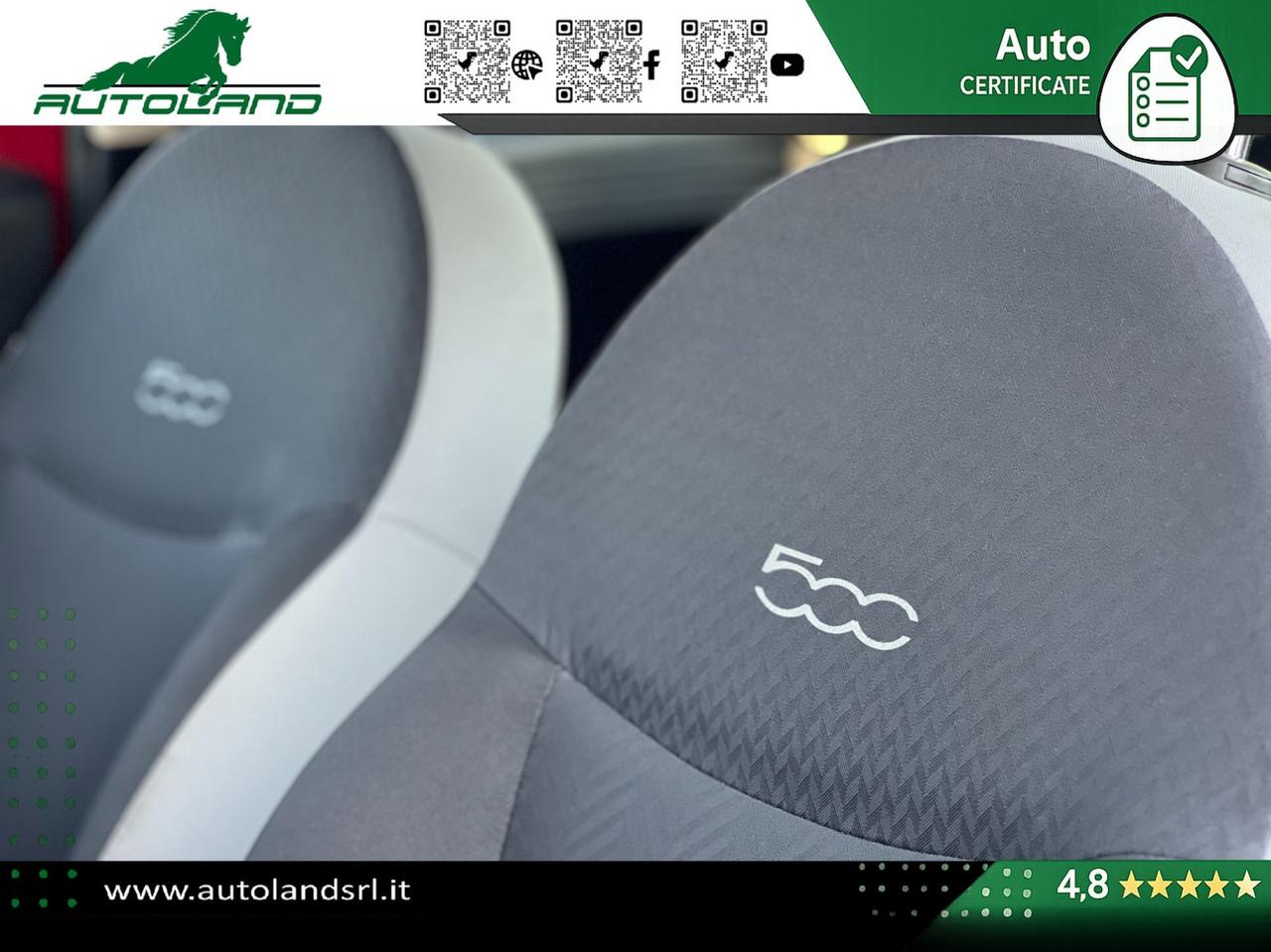 Fiat 500 1.2 69cv my19 Ok Neopatentati - Sensori di Parcheggio - Cruise Control - Uconnect 5"