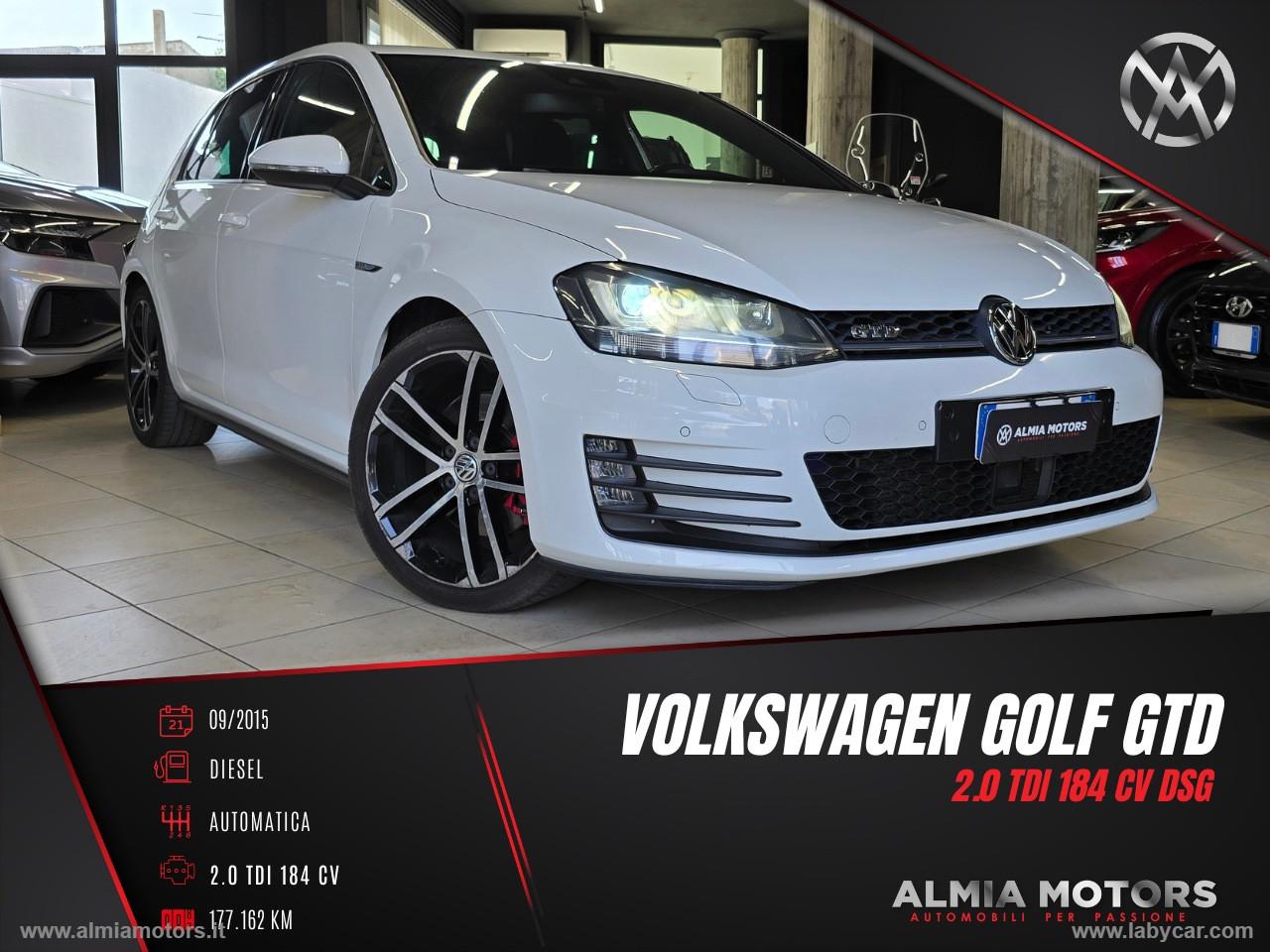 VOLKSWAGEN Golf GTD 2.0 TDI DSG 5p. BMT