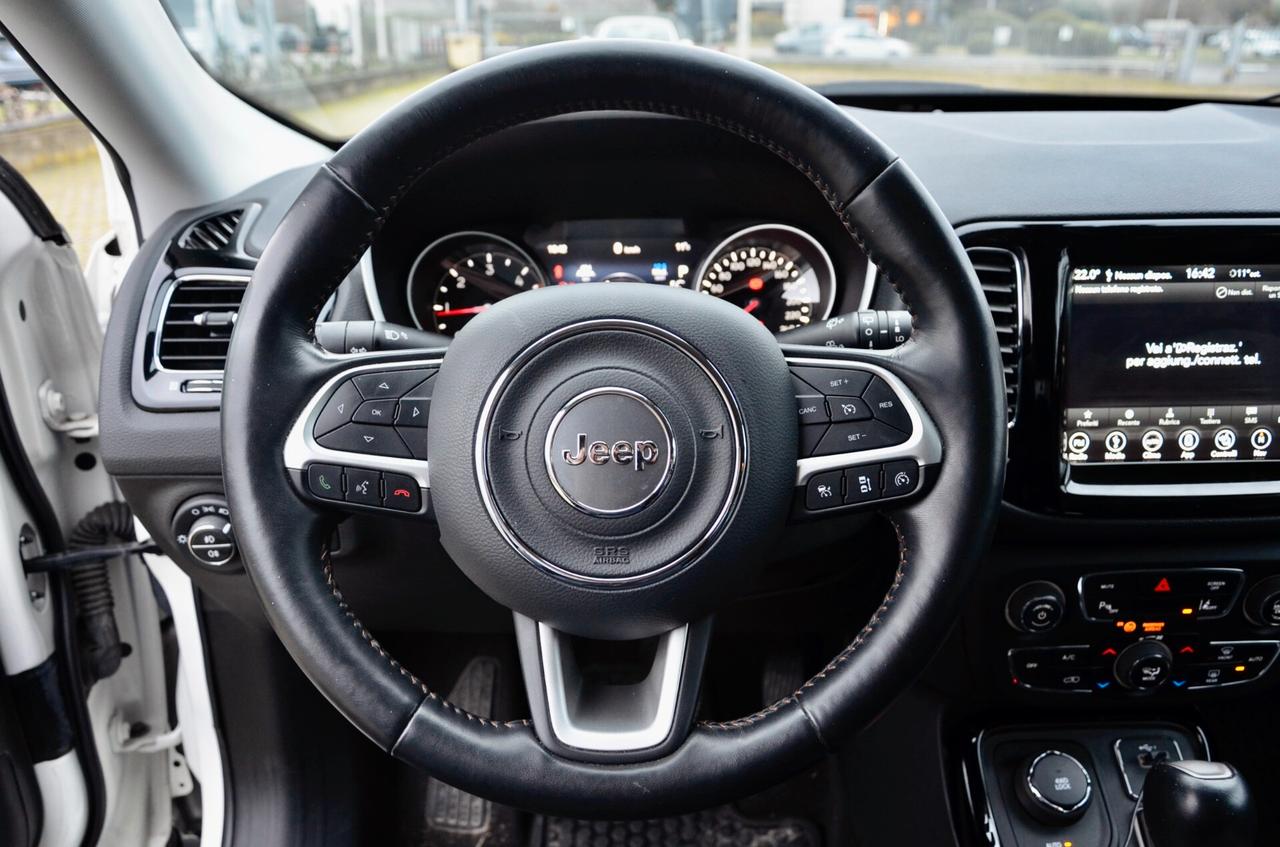 JEEP COMPASS 2.0 MJT LIMITED 4WD 140cv AUT, UNICOPROPRIETARIO, UFF ITALIANA, SERVICE JEEP, NAVI, APPLE ANDROID, PERMUTE