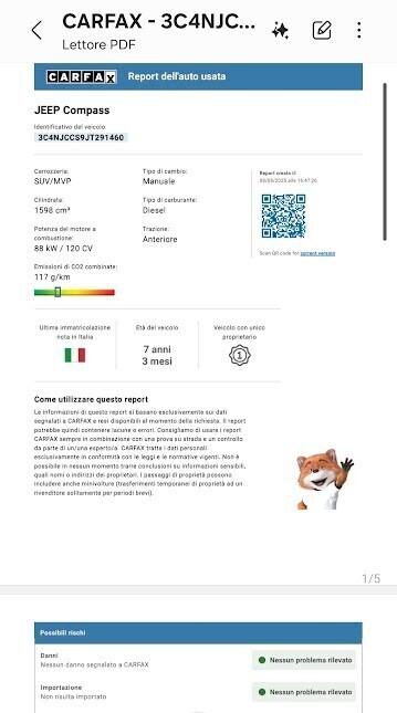 Jeep Compass 1.6 Multijet II 2WD Limited