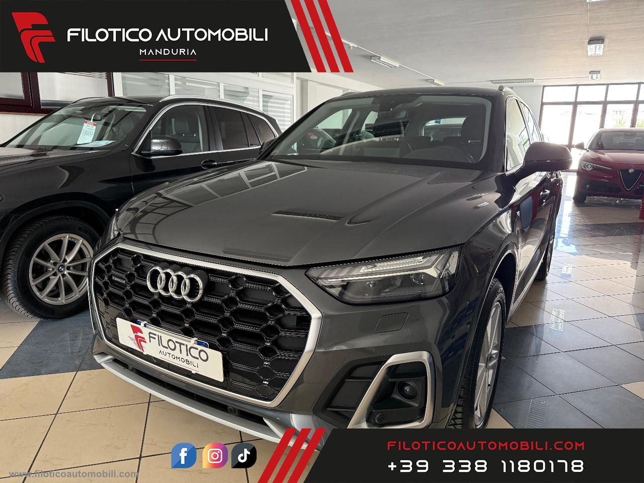 AUDI Q5 II 40 TDI MHEV 12V 204CV qu. S tr. S line MATRIX - LUCI AMBIENTE FULL