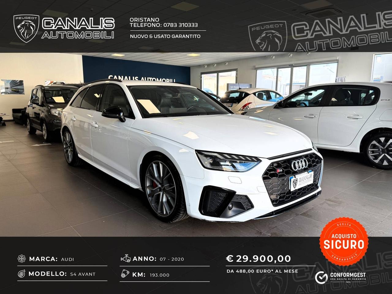 Audi A4 S4 Avant TDI quattro tiptronic - 2020 - AZIENDALE