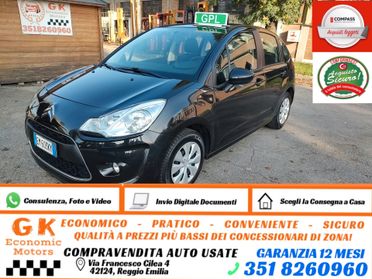 Citroen C3 1.1 GPL airdream Exclusive, OK NEOPATENTATI, GARANZIA L.12 MESI