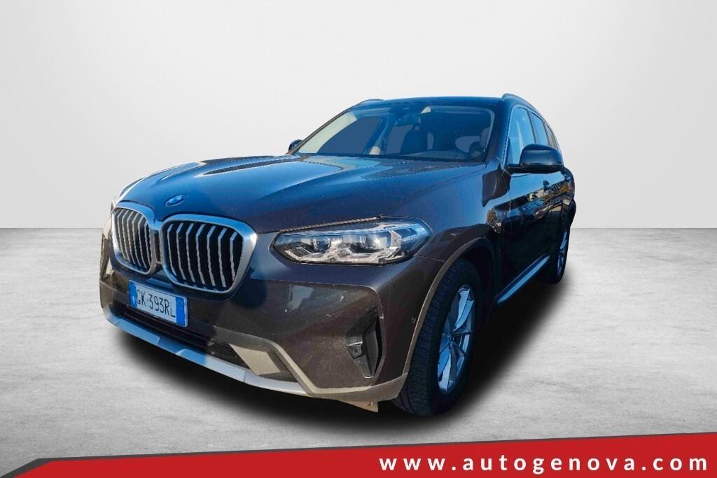 BMW X3 18D 150CV STEPTRONIC 48V S-DRIVE BUSINESS ADVANTAGE ( FARI LED - PELLE - CLIMA TRIZONA - NAVI - PARK ASSISTANT - TELECAMERA POST. - CERCHI 18 )