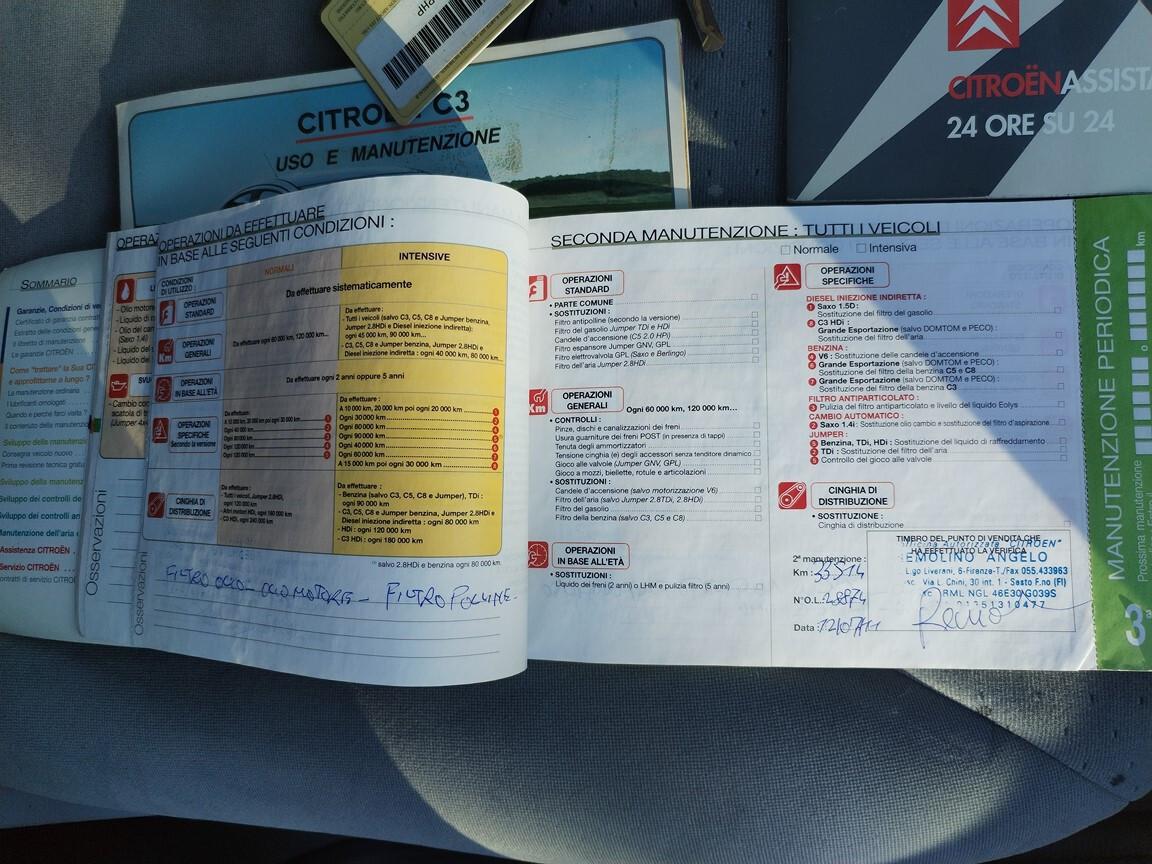 Citroen C3 1.1 Classique 52000km unipro 7/2003 manutenzioni pre-consegna