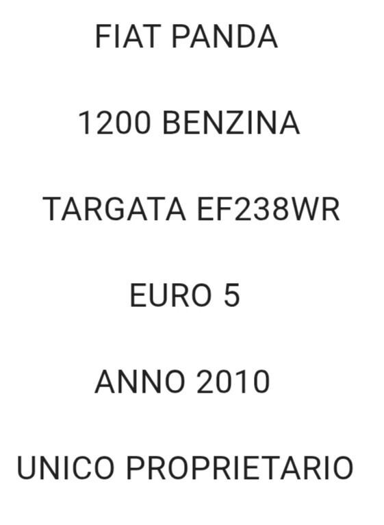 Fiat Panda 1.2 BENZINA Dynamic