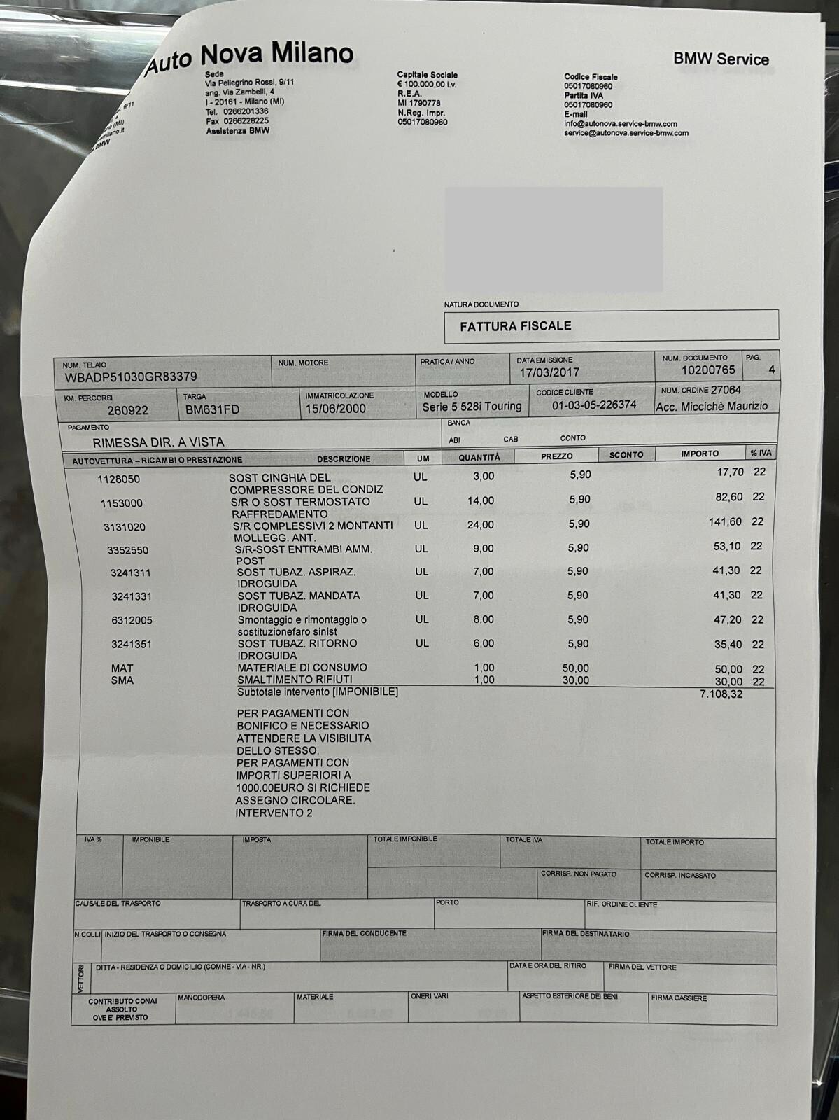 Bmw 528 528i 24V cat Touring Attiva