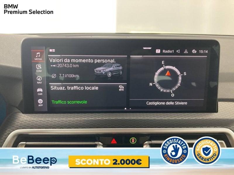 BMW X3 XDRIVE20D MHEV 48V MSPORT AUTO