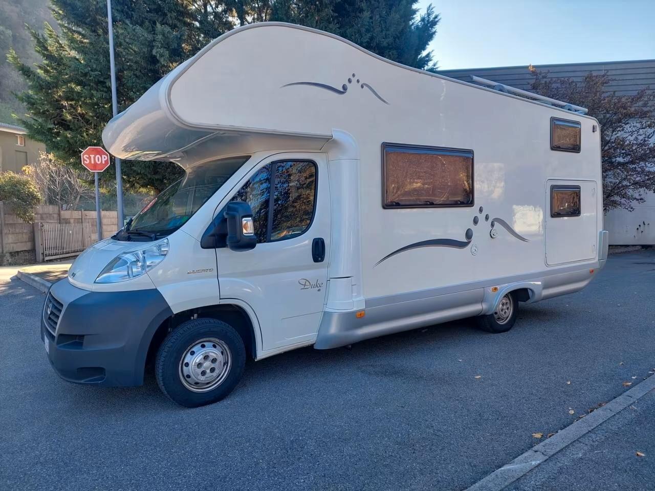 FIAT DUCATO DUKE 48 MANSARDATO CAMPER 7 POSTI