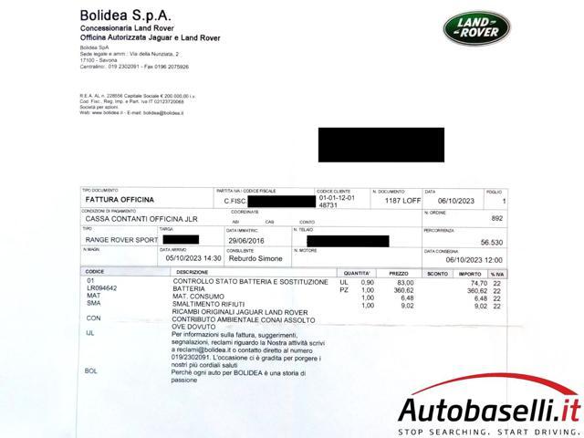 LAND ROVER Range Rover Sport 3.0 TDV6 HSE DYNAMIC 249CV AUTOMATICO 4x4