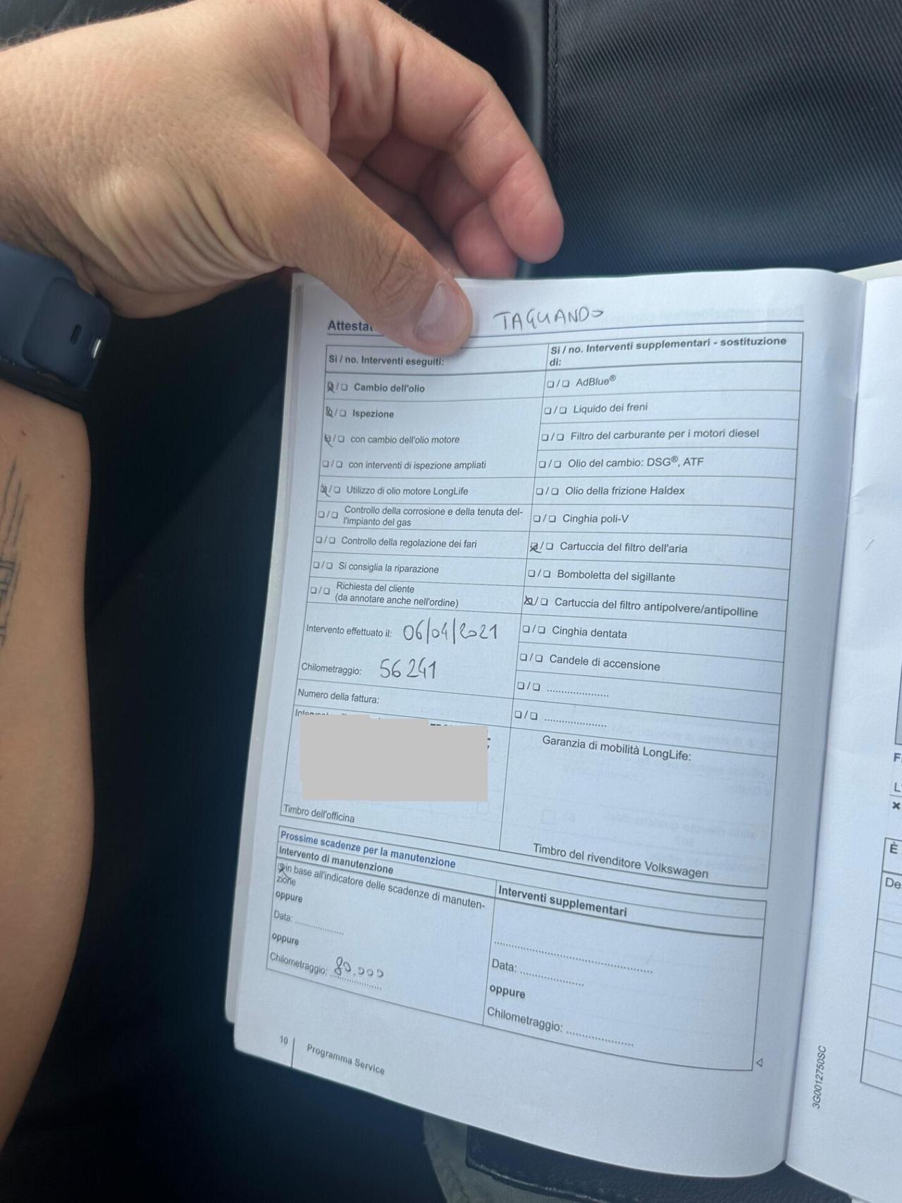 VOLKSWAGEN POLO 1,0 MPI-TAGLIANDI VOLKS-EURO 6