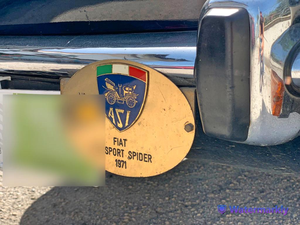 Fiat 850 SPIDER SPORT targa oro Asi