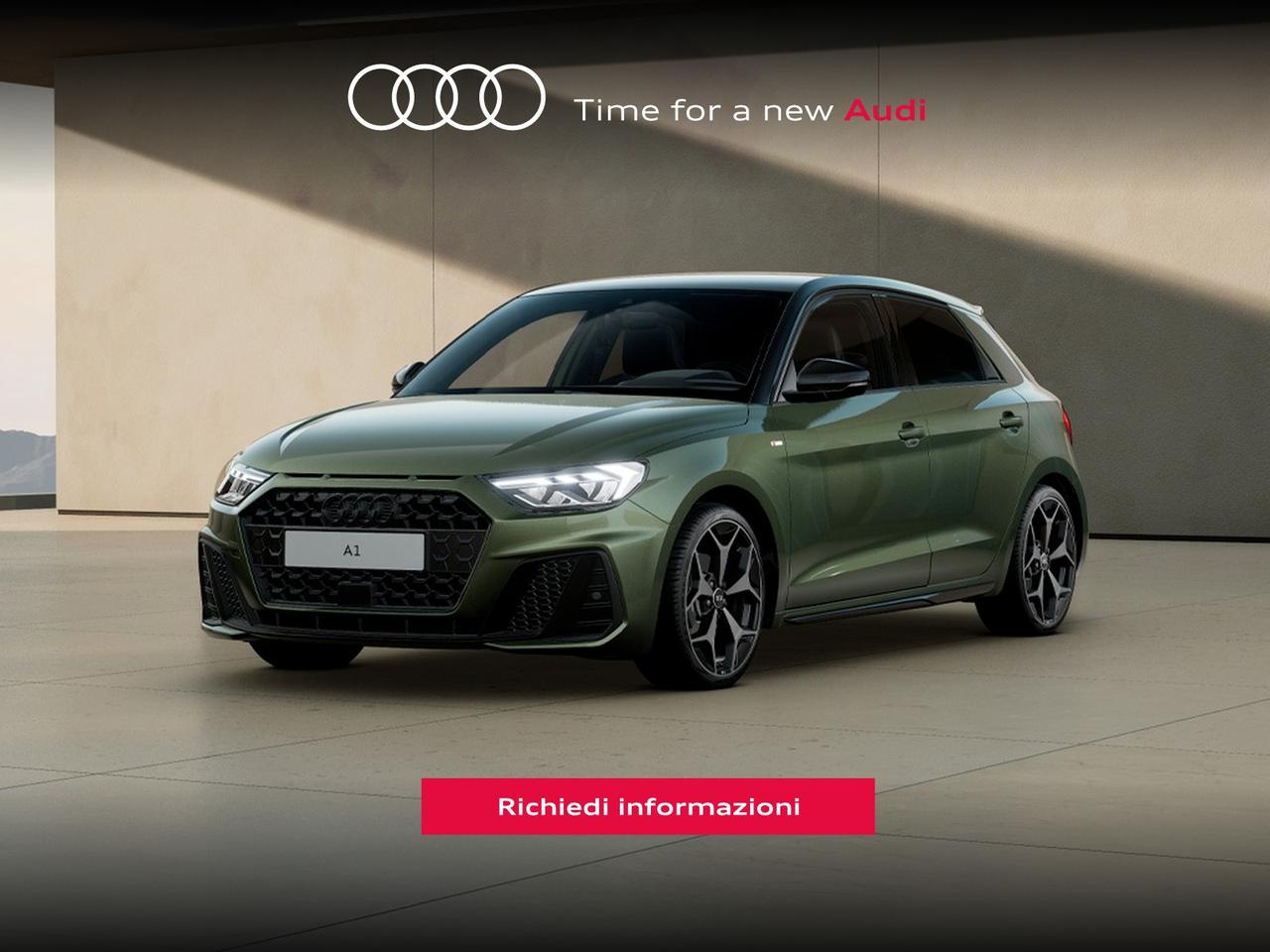 Audi A1 sportback 30 1.0 tfsi identity black 116cv s-tronic