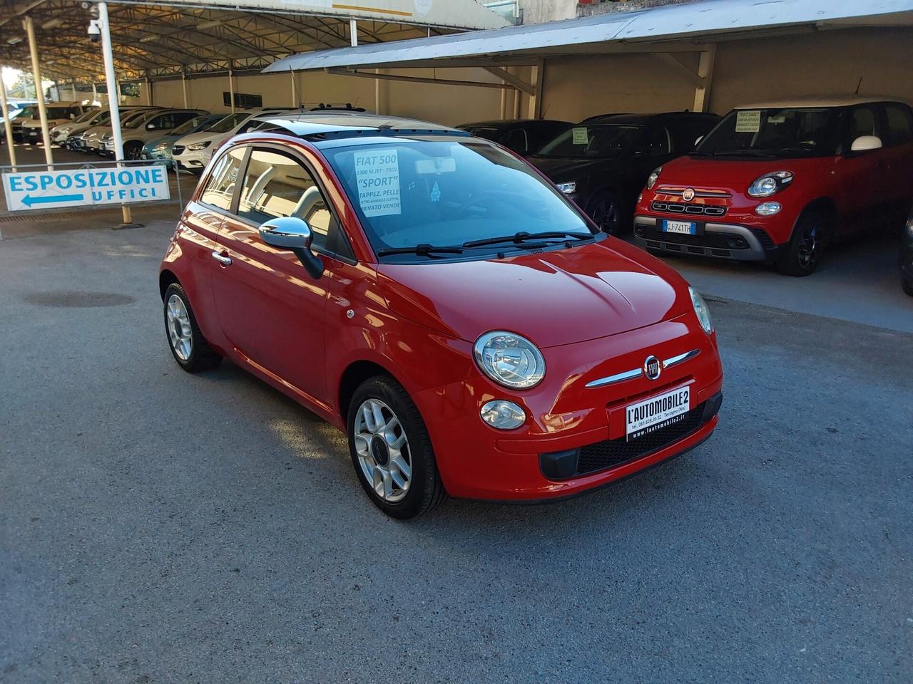 Fiat 500 1.3 M.Jet 75 CV Sport con tetto apribile.