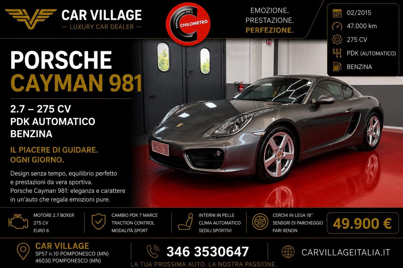 Porsche Cayman 2.7pdk