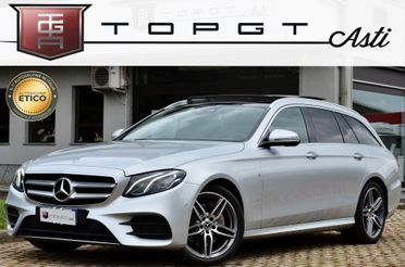 MERCEDES-BENZ E 220d PREMIUM 194cv AUTO, SERVICE MERCEDES, TETTO, RETROCAMERA 360°, FARI LED, NAVI, EURO 6C, PERMUTE