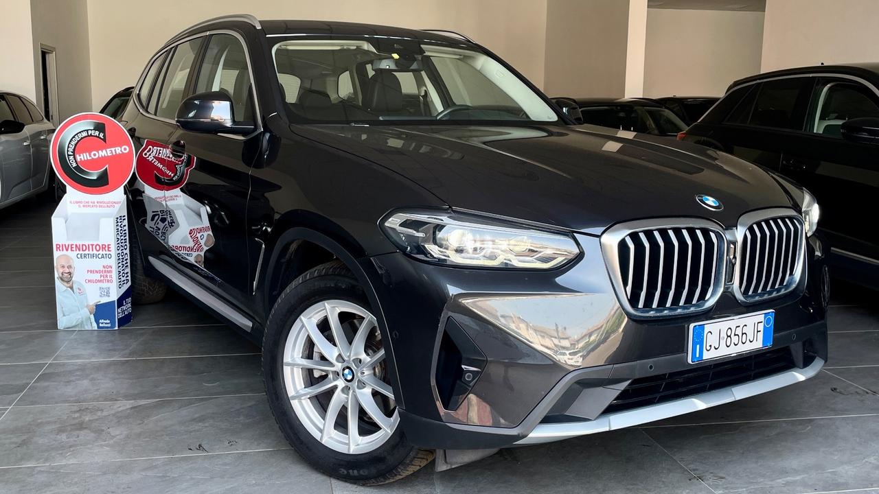 BMW X3 X-DRIVE 20D 48V 2.0 BUSINESS ADVANTAGE 190 CV - FULL LED, PELLE, TELECAMERE 360°