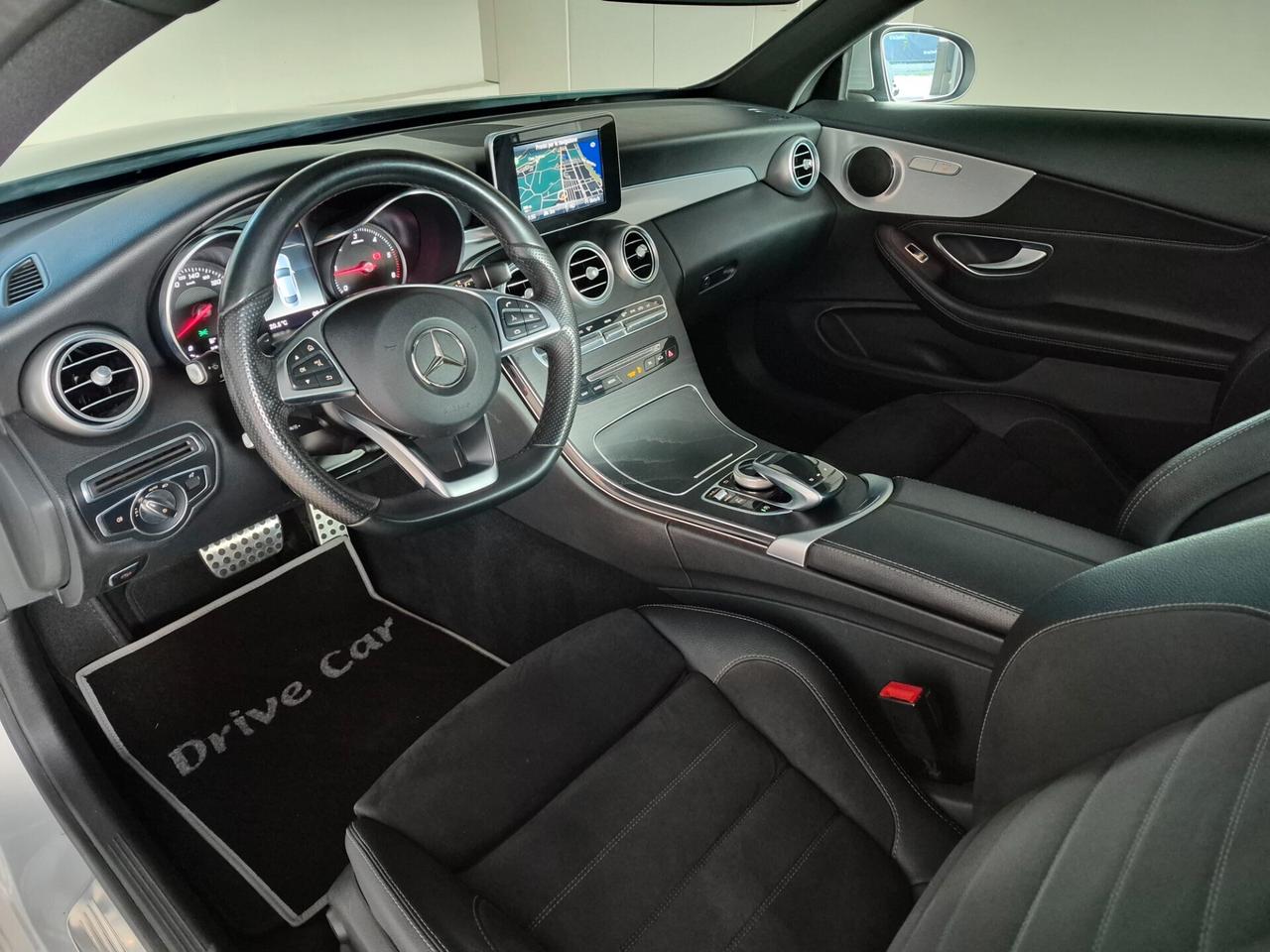 Mercedes-Benz C 250 D COUPE' AUTO PREMIUM AMG TETTO PANORAMICO APRIBILE LED NAVI RETROCAMERA *TUTTI I TAGLIANDI ESEGUITI IN MERCEDES*