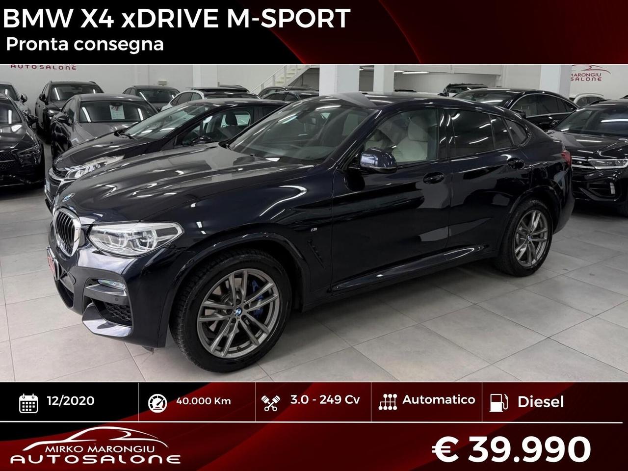 Bmw X4 M sport xDrive 30d FINANZIABILE