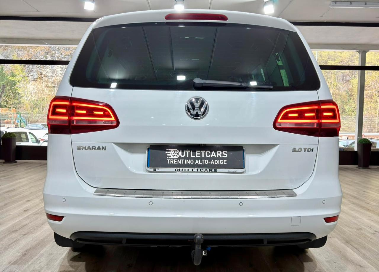 VW SHARAN 2.0TDI 150CV DSG 7POSTI GANCIO TRAINO